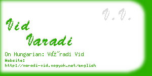 vid varadi business card